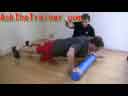foam roll pushups