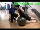 Ball Lower Back Crunch