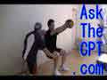 Stability Ball Squat Med Ball Front Raise