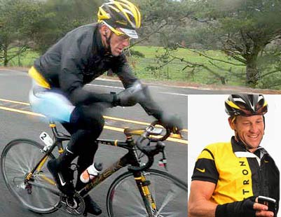 Lance Armstrong uses Twitter Regularly