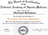 MIke Behnken Corrective Exercise Specialist